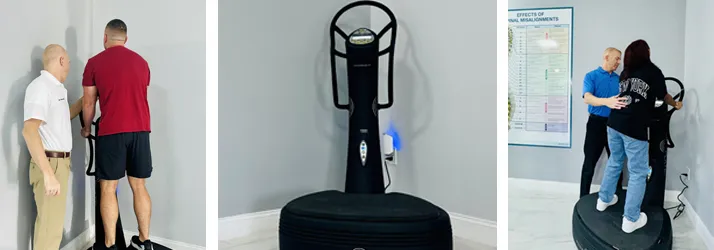 Chiropractor Venice FL Chad Lieser With Patients Using Full Body Vibration Plates Chad Lieser With Patients Using Full Body Vibration Plates